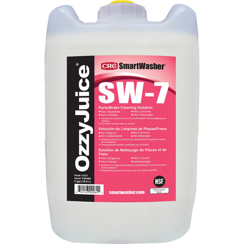 SmartWasher&reg; OzzyJuice&reg; Cleaning Solution, Jug Helyx Safety & Industrial Supplies