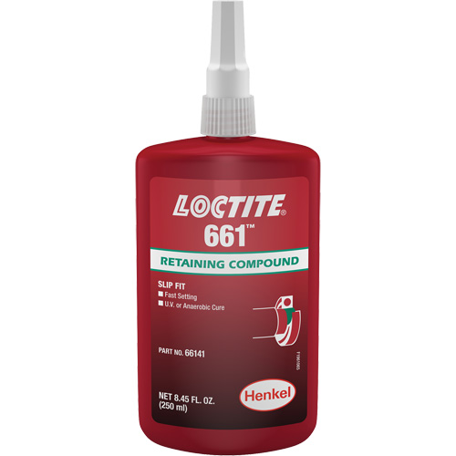 Loctite&reg; 661 Retaining Compound, 250 ml, Bottle, Yellow Helyx Safety & Industrial Supplies