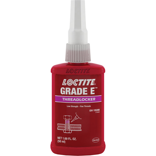 Threadlocker 080 Grade E, Purple, Low, 50 ml, Bottle Helyx Safety & Industrial Supplies