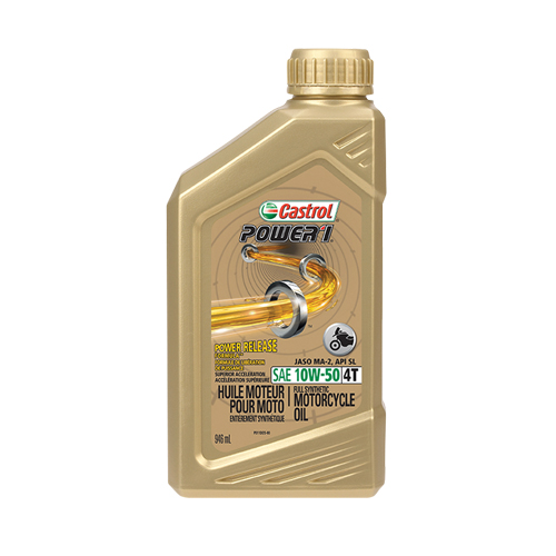 POWER 1&reg; 10W50 Motorcycle Oil, 946 ml, Bottle Helyx Safety & Industrial Supplies