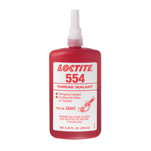 554 Thread Sealant, Bottle, 10 ml, -53.89° C - 148.89° C/-65°F - 300°F Helyx Safety & Industrial Supplies