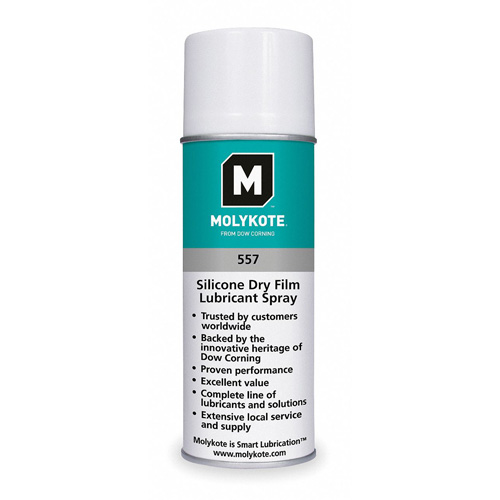 Molykote 557 Silicone Dry Film Lubricant, Aerosol Can Helyx Safety & Industrial Supplies