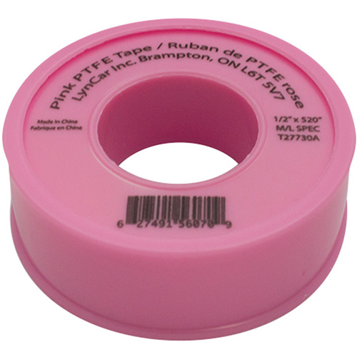Ruban de Teflon, 520" lo x 1/2" la, Rose Helyx Safety & Industrial Supplies