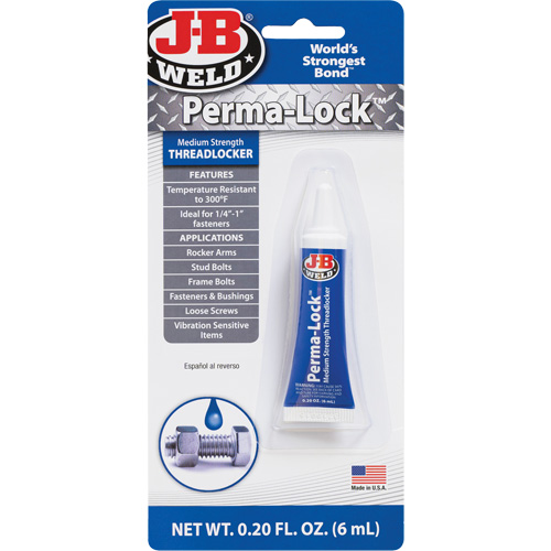 Compos&eacute; de blocage Perma-Lock, Bleu, Moyen, 6 ml, Tube Helyx Safety & Industrial Supplies
