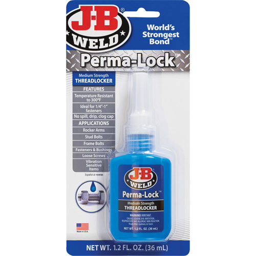 Compos&eacute; de blocage Perma-Lock, Bleu, Moyen, 36 ml, Bouteille Helyx Safety & Industrial Supplies