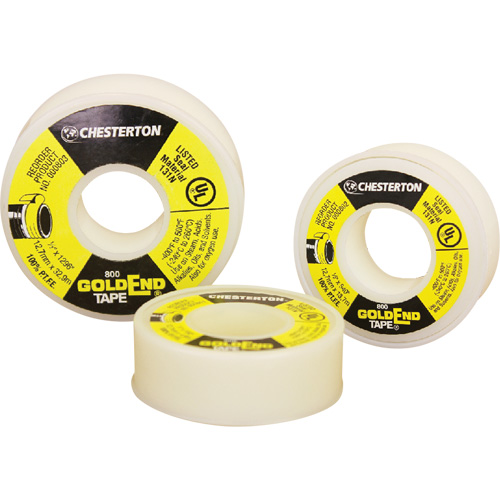 Scellant en PTFE GoldEnd, Ruban, 1/2" x 540", -240° C - 260° C/-400° F - 500° F Helyx Safety & Industrial Supplies
