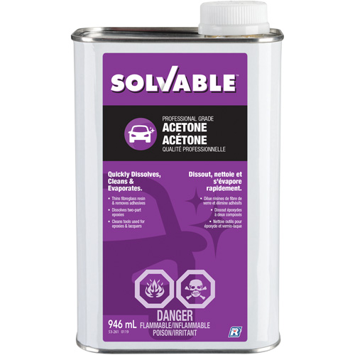Liquid Acetone, 946 ml Helyx Safety & Industrial Supplies
