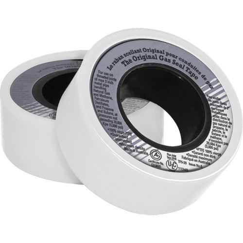 Ruban d'&eacute;tanch&eacute;it&eacute; pour filet en PTFE, 480" lo x 3/4" la, Blanc Helyx Safety & Industrial Supplies