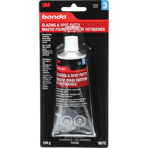 Bondo&reg; Glazing & Spot Putty, 4.5 oz., Tube Helyx Safety & Industrial Supplies