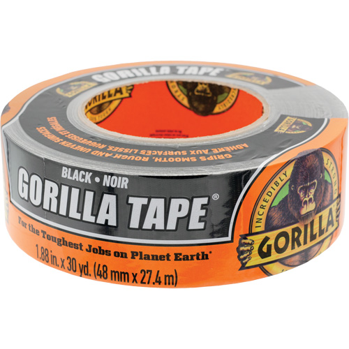 Ruban &agrave; conduits, 17 mils, Noir, 48 mm (2") x 27,43 m (90') Helyx Safety & Industrial Supplies
