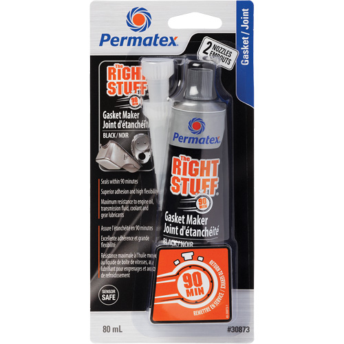 The Right Stuff&reg; 90 Minute Gasket Maker, Tube, Black Helyx Safety & Industrial Supplies