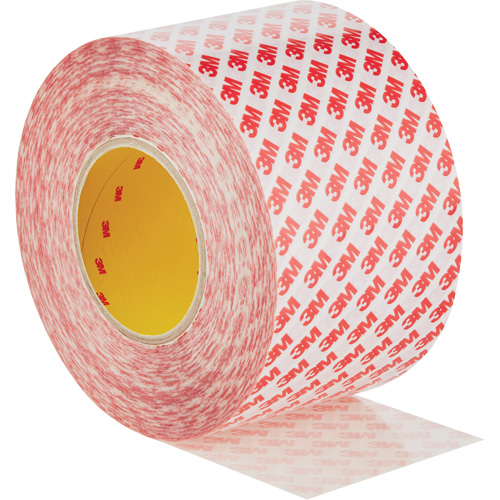 Double-Sided Adhesive Tape, Polyester, 100 mm (3.93") W x 50 m (164') L, 8 mils Thick Helyx Safety & Industrial Supplies