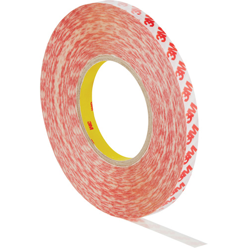 Double-Sided Adhesive Tape, Polyester, 19 mm (0.75") W x 50 m (164') L, 8 mils Thick Helyx Safety & Industrial Supplies