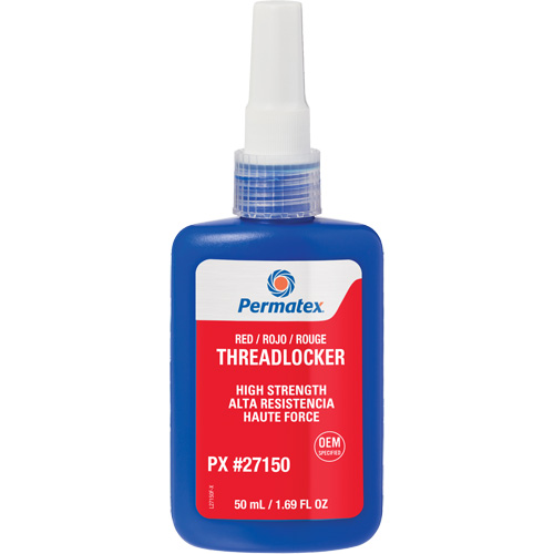 Threadlocker, Red, High, 50 ml, Bottle Helyx Safety & Industrial Supplies