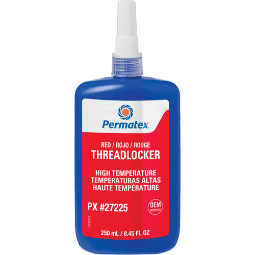 High Temperature Threadlocker, Red, High, 250 ml, Bottle Helyx Safety & Industrial Supplies