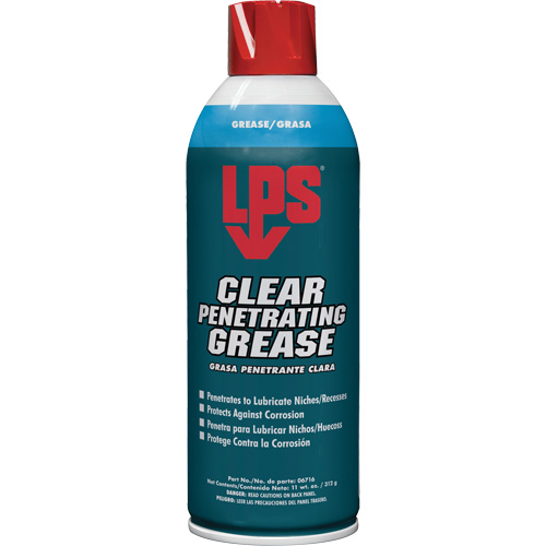 Clear Penetrating Grease, 11 oz., Aerosol Can Helyx Safety & Industrial Supplies