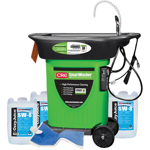 Trousse de bassin de nettoyage de pi&egrave;ces mobile SmartWasher SW-823 Helyx Safety & Industrial Supplies