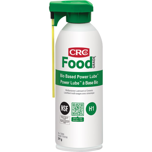 FoodGrade Bio Based Power Lube Multipurpose Lubricant with Ceramic, Aerosol Can Helyx Safety & Industrial Supplies