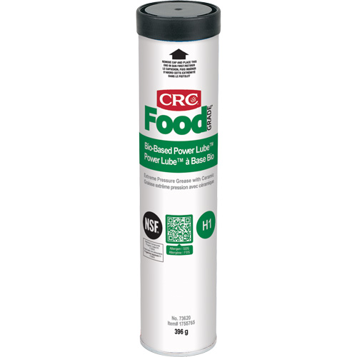 Graisse &agrave; pression extr&ecirc;me Power Lube biosourc&eacute; FoodGrade avec c&eacute;ramique, Cartouche Helyx Safety & Industrial Supplies