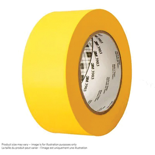 Ruban pour conduites en vinyle 3903, 76 mm (3") la x 45,75 m (150') lo, 6,5 mils, Jaune Helyx Safety & Industrial Supplies