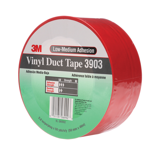 Rubans adh&eacute;sifs en vinyle 3903, 48 mm (2") la x 46 m (151') lo, 6,5 mils, Rouge Helyx Safety & Industrial Supplies