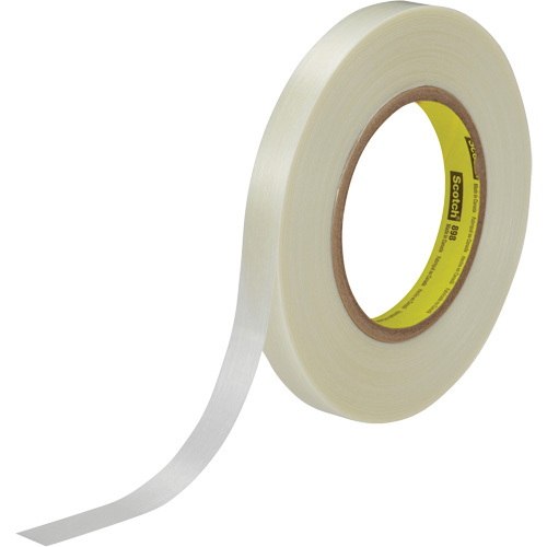 Scotch&reg; Filament Tape, 6.6 mils Thick, 9 mm (0.35") x 55 m (180')  Helyx Safety & Industrial Supplies