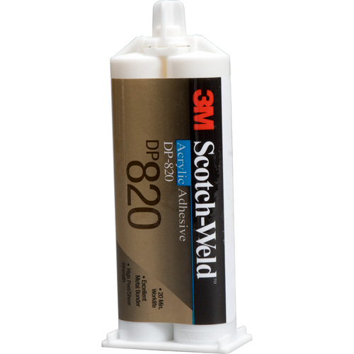 Adh&eacute;sif acrylique Scotch-Weld, Deux composants, Cartouche double, 400 ml, Blanc cass&eacute; Helyx Safety & Industrial Supplies