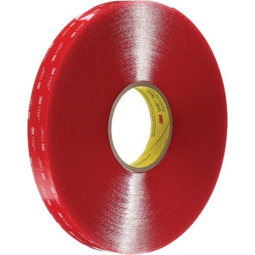 VHB Tape, 33 m (108') L x 12 mm (1/2") W, 40 mils, Acrylic Helyx Safety & Industrial Supplies