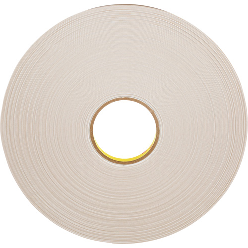 Double-Coated Foam Tape, 66 m (216') L x 12.7 mm (1/2") W, 31 mils, Polyethylene Helyx Safety & Industrial Supplies