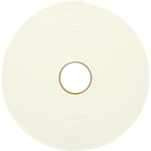 Double-Coated Urethane Foam Tape, 16.5 m (54') L x 12.7 mm (1/2") W, 25 mils, Urethane Helyx Safety & Industrial Supplies