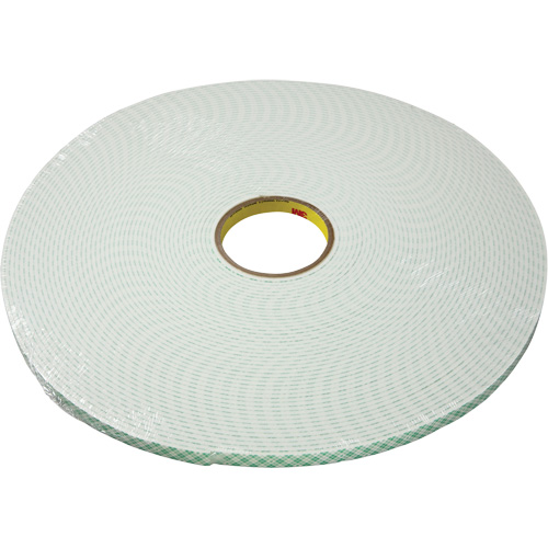 Ruban double face en mousse d'ur&eacute;thane, 16,5 m (54') lo x 25,4 mm (1") la, 25 mils, Ur&eacute;thane Helyx Safety & Industrial Supplies