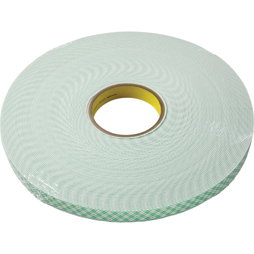 Ruban double face en mousse, 33 m (108') lo x 18 mm (3/4") la, 62,5 mils, Ur&eacute;thane Helyx Safety & Industrial Supplies