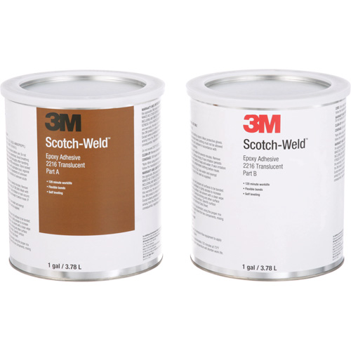 Adh&eacute;sif Scotch-Weld, 1 gal., Seau, Deux composants, Translucide Helyx Safety & Industrial Supplies