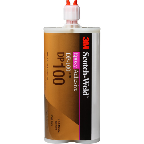 Scotch-Weld Adhesive, 400 ml, Cartridge, Two-Part, Clear Helyx Safety & Industrial Supplies