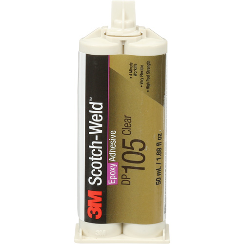 Scotch-Weld Adhesive, 1.7 fl. oz., Cartridge, Two-Part, Translucent Helyx Safety & Industrial Supplies