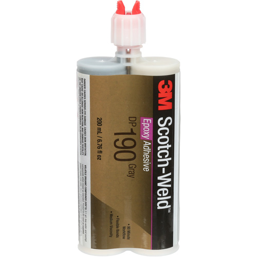 Scotch-Weld Adhesive, 200 ml, Cartridge, Two-Part, Grey Helyx Safety & Industrial Supplies