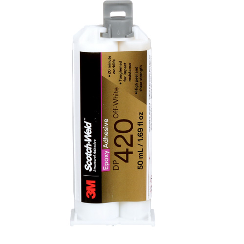 Scotch-Weld Adhesive, 1.25 fl. oz., Cartridge, Two-Part, Off-White Helyx Safety & Industrial Supplies