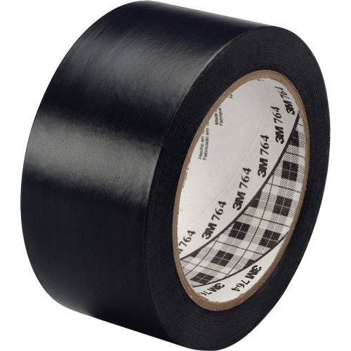 764 General-Purpose Vinyl Tape, 25.4 mm (1") W x 32.9 m (108') L, 5 mils, Black Helyx Safety & Industrial Supplies