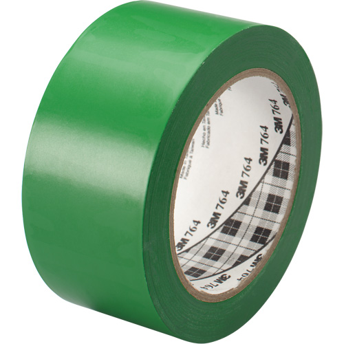 Ruban en vinyle pour travaux g&eacute;n&eacute;raux 764, 25,4 mm (1") la x 32,9 m (108') lo, 5 mils, Vert Helyx Safety & Industrial Supplies