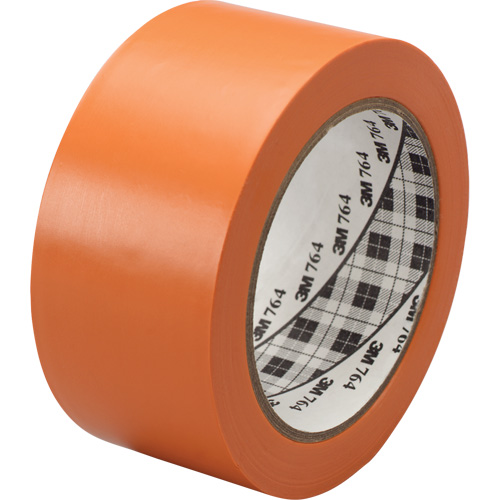 Ruban en vinyle pour travaux g&eacute;n&eacute;raux 764, 25,4 mm (1") la x 32,9 m (108') lo, 5 mils, Orange Helyx Safety & Industrial Supplies