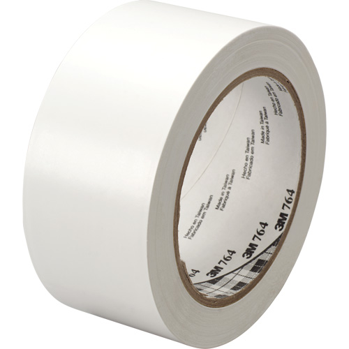 Ruban en vinyle pour travaux g&eacute;n&eacute;raux 764, 25,4 mm (1") la x 32,9 m (108') lo, 5 mils, Blanc Helyx Safety & Industrial Supplies