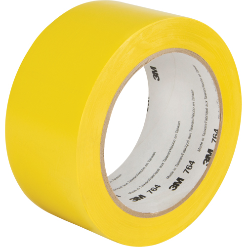 Ruban en vinyle pour travaux g&eacute;n&eacute;raux 764, 50,8 mm (2") la x 32,9 m (108') lo, 5 mils, Jaune Helyx Safety & Industrial Supplies