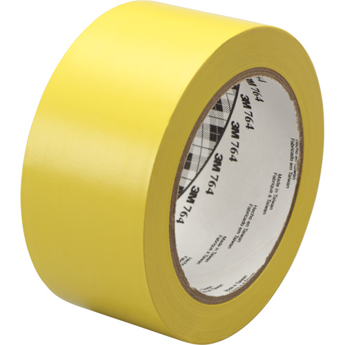 Ruban en vinyle pour travaux g&eacute;n&eacute;raux 764, 1245 mm (49") la x 32,9 m (108') lo, 5 mils, Jaune Helyx Safety & Industrial Supplies