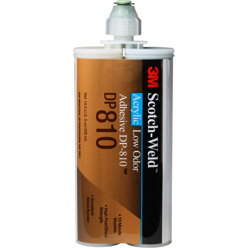 Scotch-Weld Low-Odor Acrylic Adhesive, Two-Part, Cartridge, 400 ml, Off-White Helyx Safety & Industrial Supplies