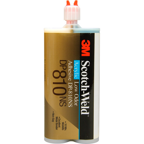 Adh&eacute;sif acrylique &agrave; faible odeur Scotch-Weld, Deux composants, Cartouche, 200 ml, Blanc cass&eacute; Helyx Safety & Industrial Supplies