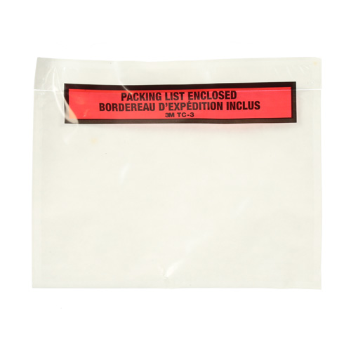 Pochette pour bordereau d'exp&eacute;dition, 7" lo x 5" la, Style Insertion par extr&eacute;mit&eacute; Helyx Safety & Industrial Supplies