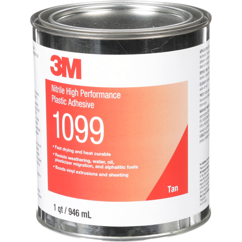 Plastic Adhesive, 946 ml, Can, Tan Helyx Safety & Industrial Supplies