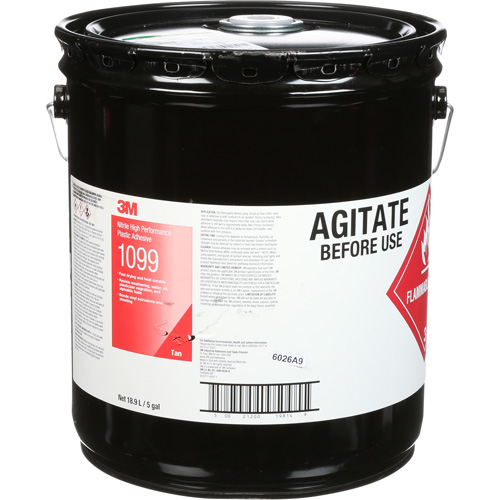 Adh&eacute;sif haute performance &agrave; base de nitrile Scotch-Weld, 5 gal., Seau, Jaune Helyx Safety & Industrial Supplies