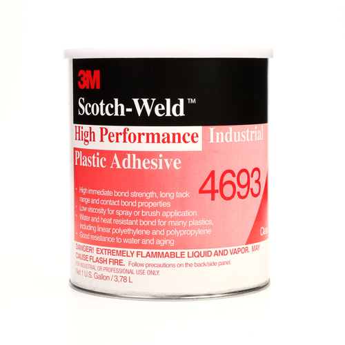 Adh&eacute;sif en plastique industriel haute performance, 1 gal., Gallon, Jaune Helyx Safety & Industrial Supplies