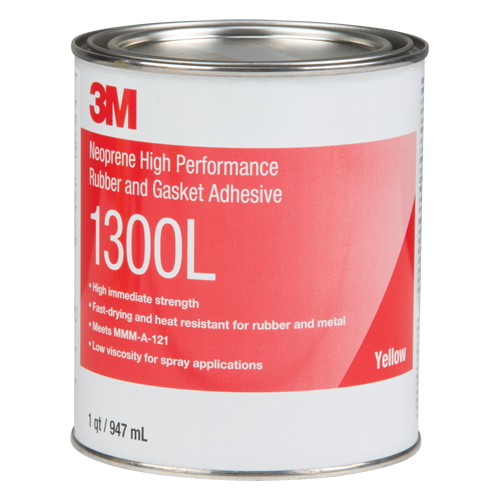 Rubber & Gasket Adhesive, Can, Yellow Helyx Safety & Industrial Supplies